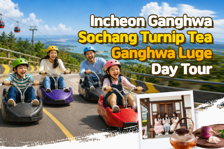 [Depart from Seoul] Luge Ride & Traditional Turnip Tea Experience : Ganghwado Day Tour