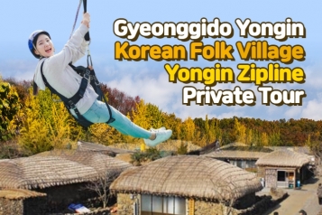 Korean Folk Village Yongin Zipline Day  Private Tour